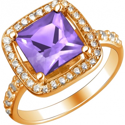 

Кольцо из серебра р.  Эстет 01К2511634А-1, фианит, 01К2511634А-1