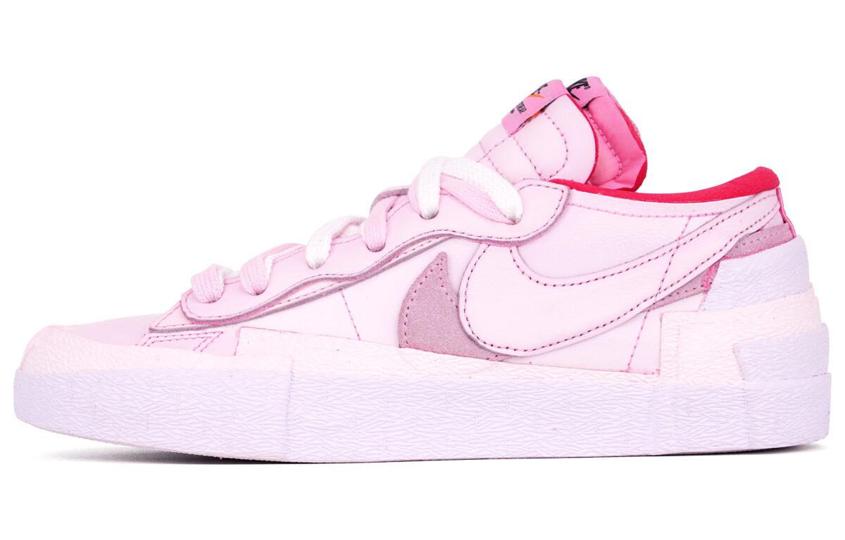 

Кеды унисекс Nike Sacai x Nike Blazer Low розовые 38.5 EU, Розовый, Sacai x Nike Blazer Low