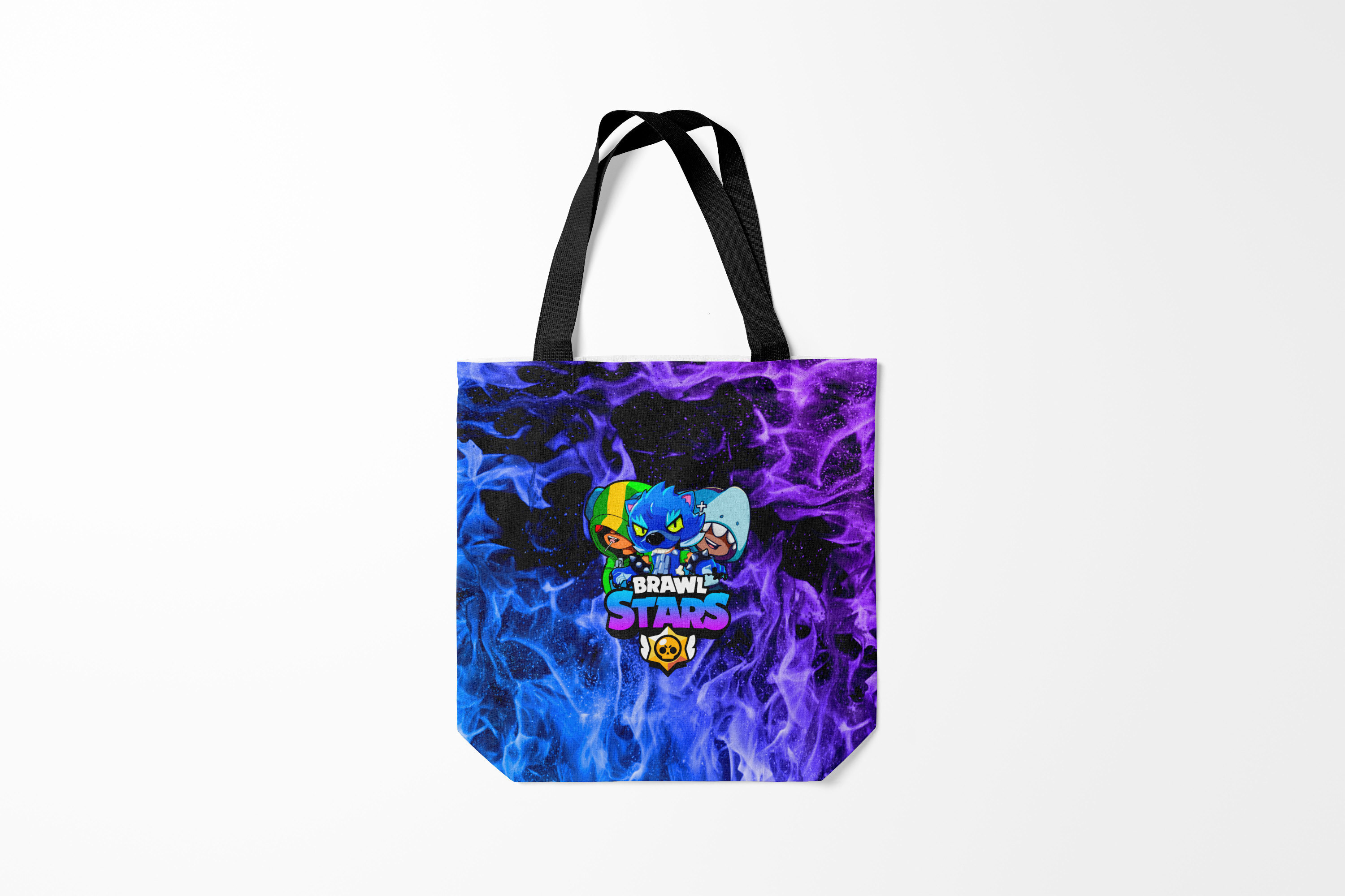 

Сумка шoппер унисекс Burnettie Brawl Stars TRIO, голубой; фиолетовый, Brawl Stars TRIO