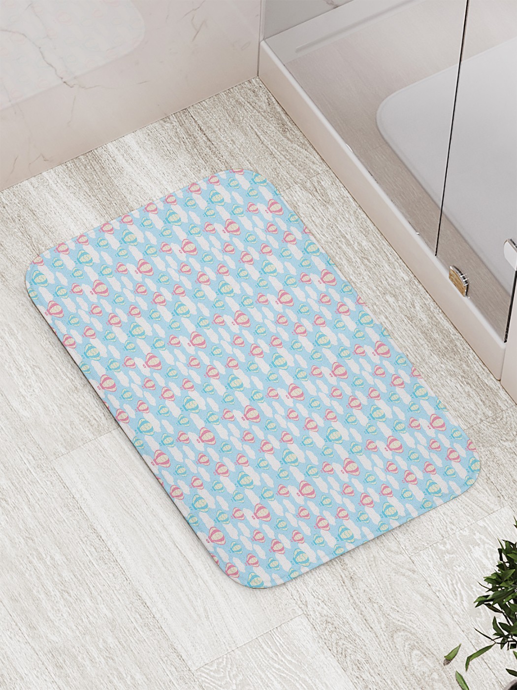 

bath_65823 Коврик противоскользящий для ванной, сауны, бассейна, 77х52 см
