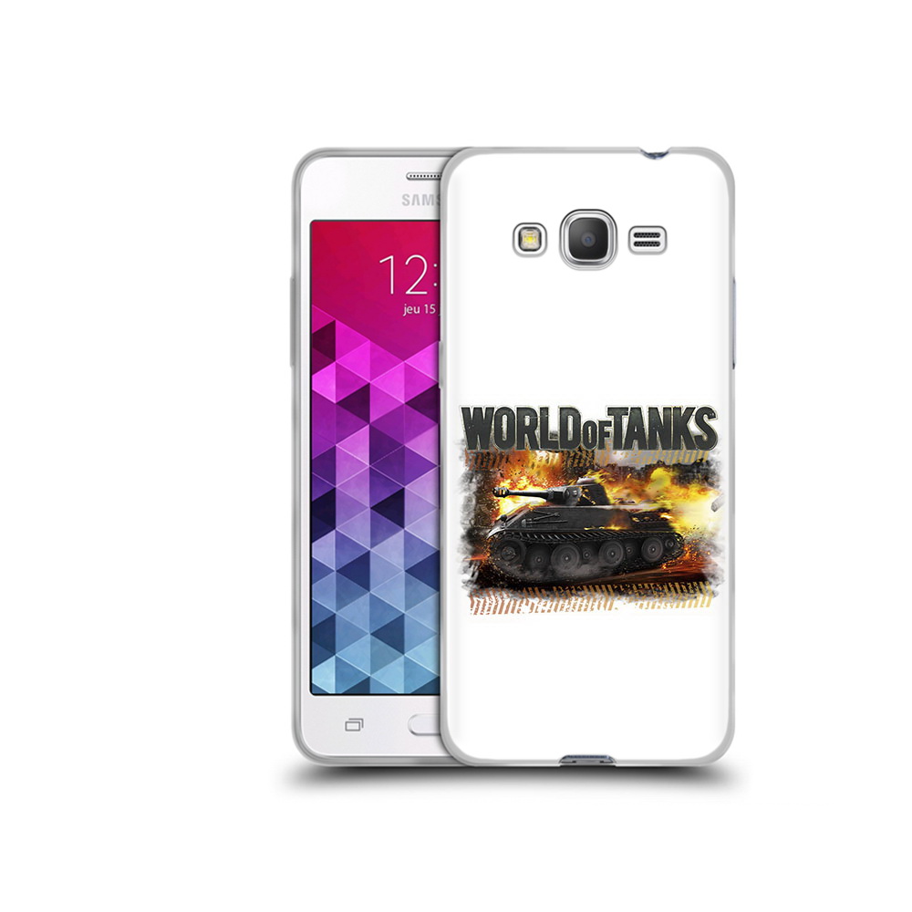 

Чехол MyPads Tocco для Samsung Galaxy Grand Prime Мир танков-2, Прозрачный, Tocco
