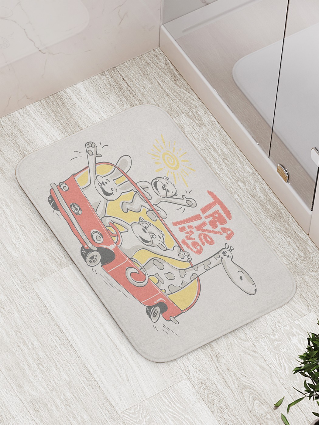 

bath_65817 Коврик противоскользящий для ванной, сауны, бассейна, 77х52 см