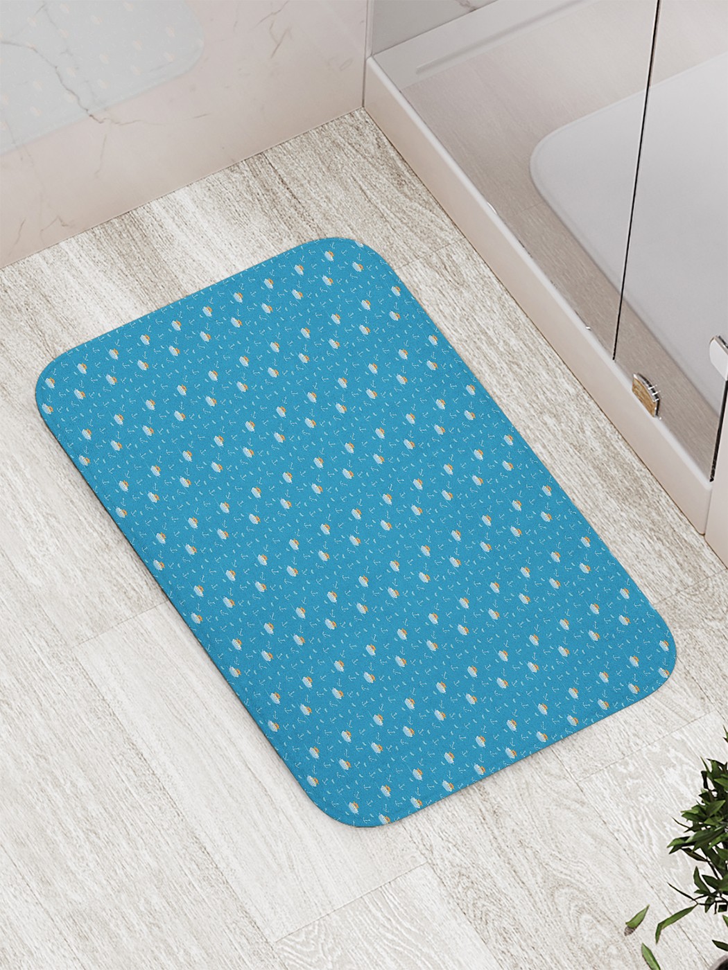 

bath_65808 Коврик противоскользящий для ванной, сауны, бассейна, 77х52 см