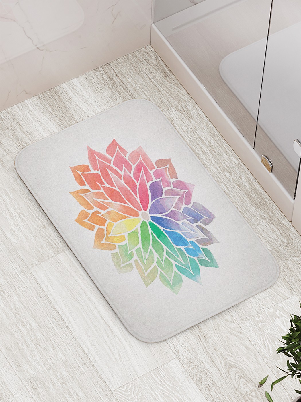

bath_65804 Коврик противоскользящий для ванной, сауны, бассейна, 77х52 см