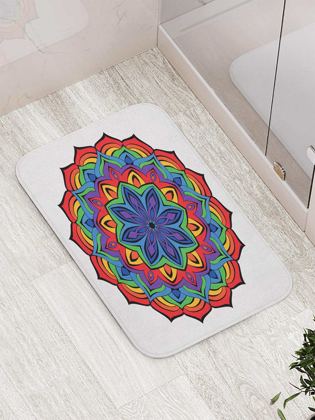 

bath_65799 Коврик противоскользящий для ванной, сауны, бассейна, 77х52 см
