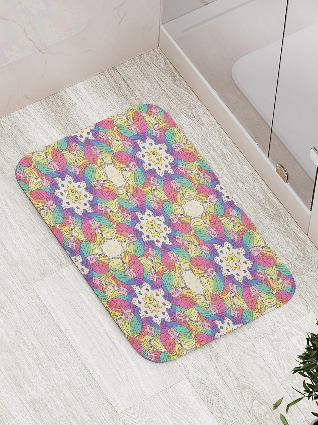 

bath_65794 Коврик противоскользящий для ванной, сауны, бассейна, 77х52 см