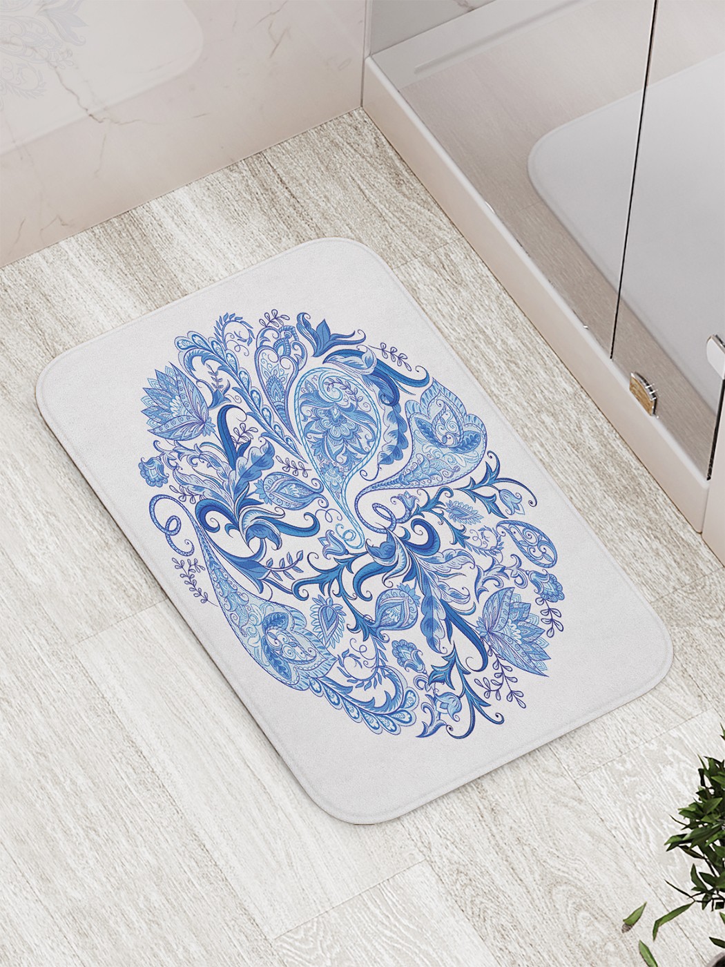 

bath_63109 Коврик противоскользящий для ванной, сауны, бассейна, 77х52 см
