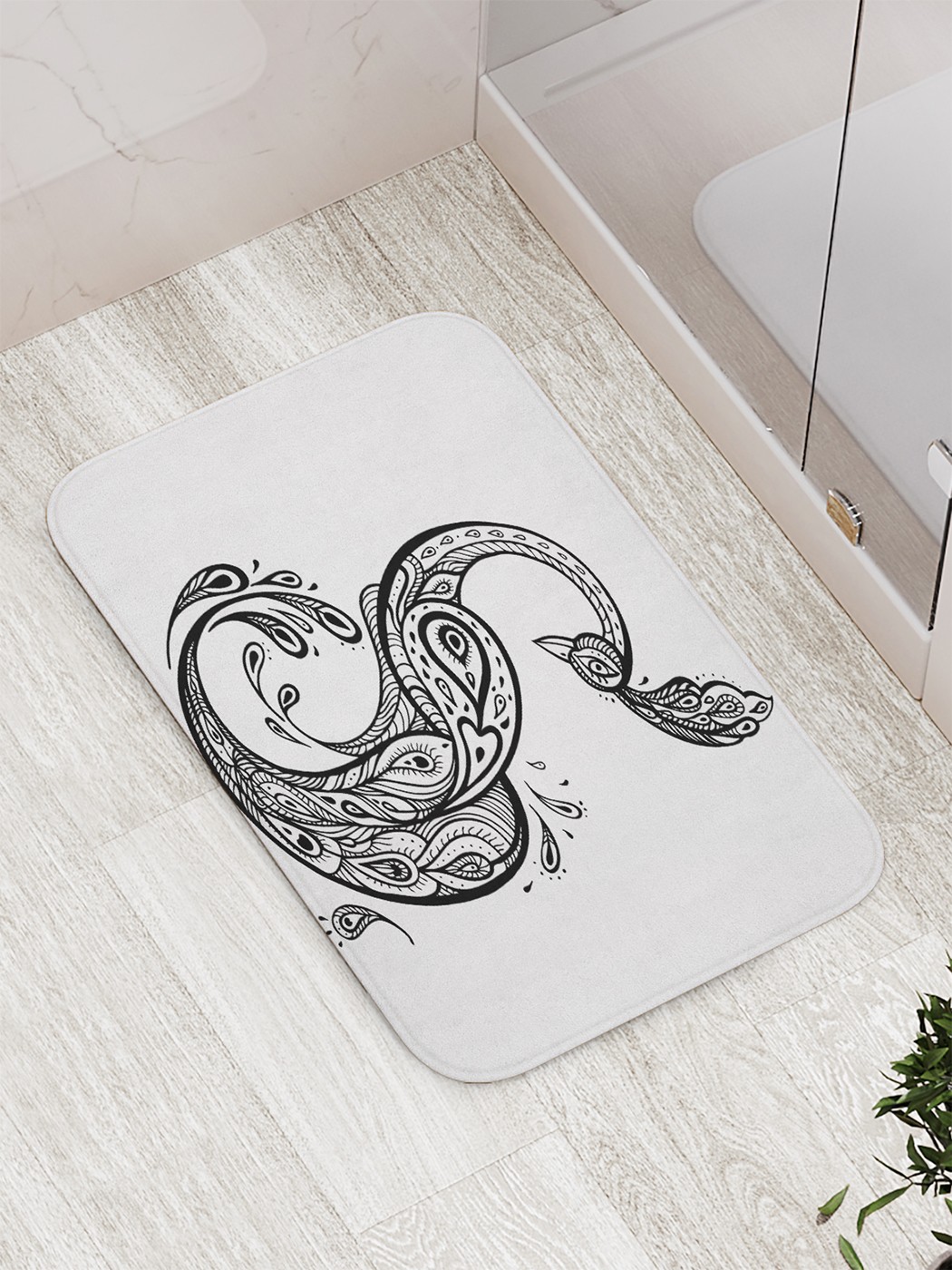 

bath_63099 Коврик противоскользящий для ванной, сауны, бассейна, 77х52 см