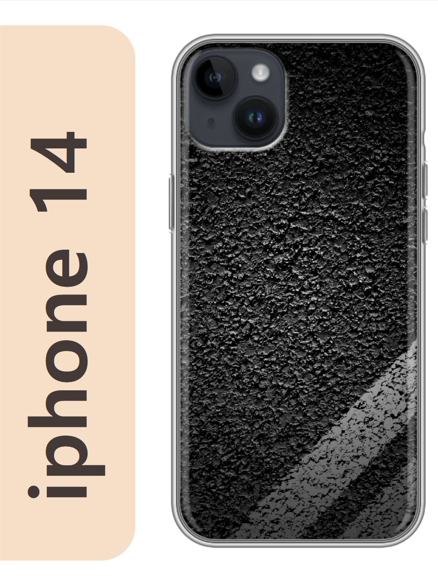 

Чехол на Apple Iphone 14 дорога 263, Прозрачный, Iph14rzne