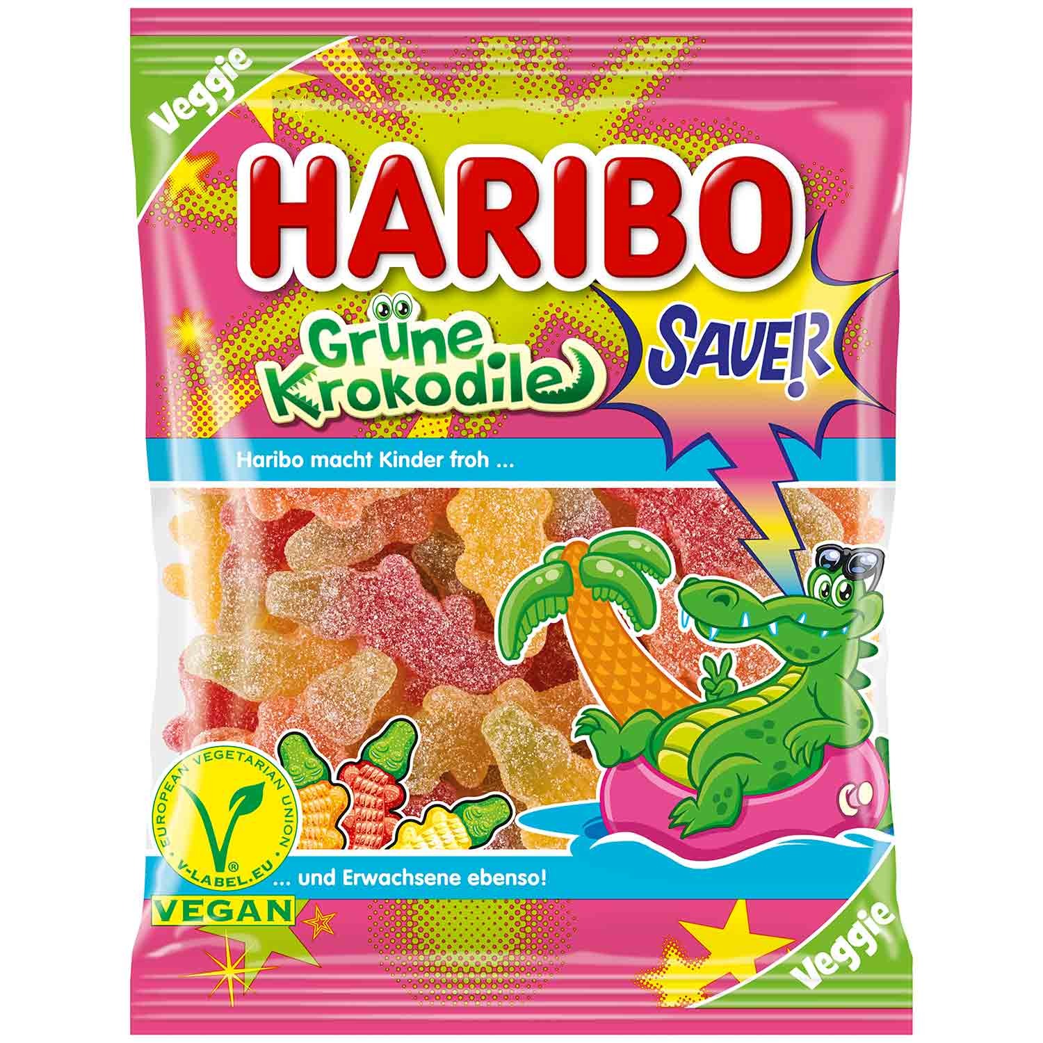 

Мармелад Haribo Зеленые Крокодилы кислые, 175 г