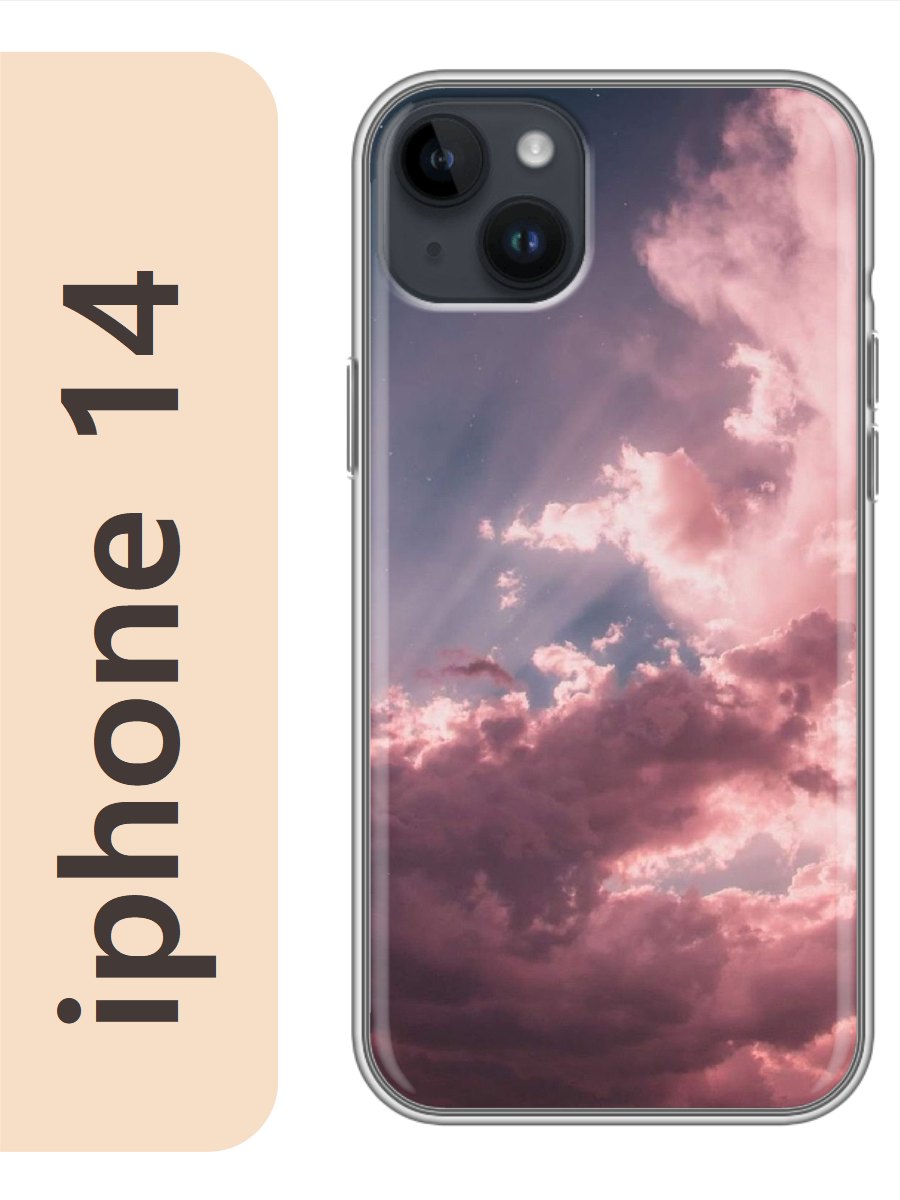 

Чехол на Apple Iphone 14 небо 260, Прозрачный, Iph14rzne
