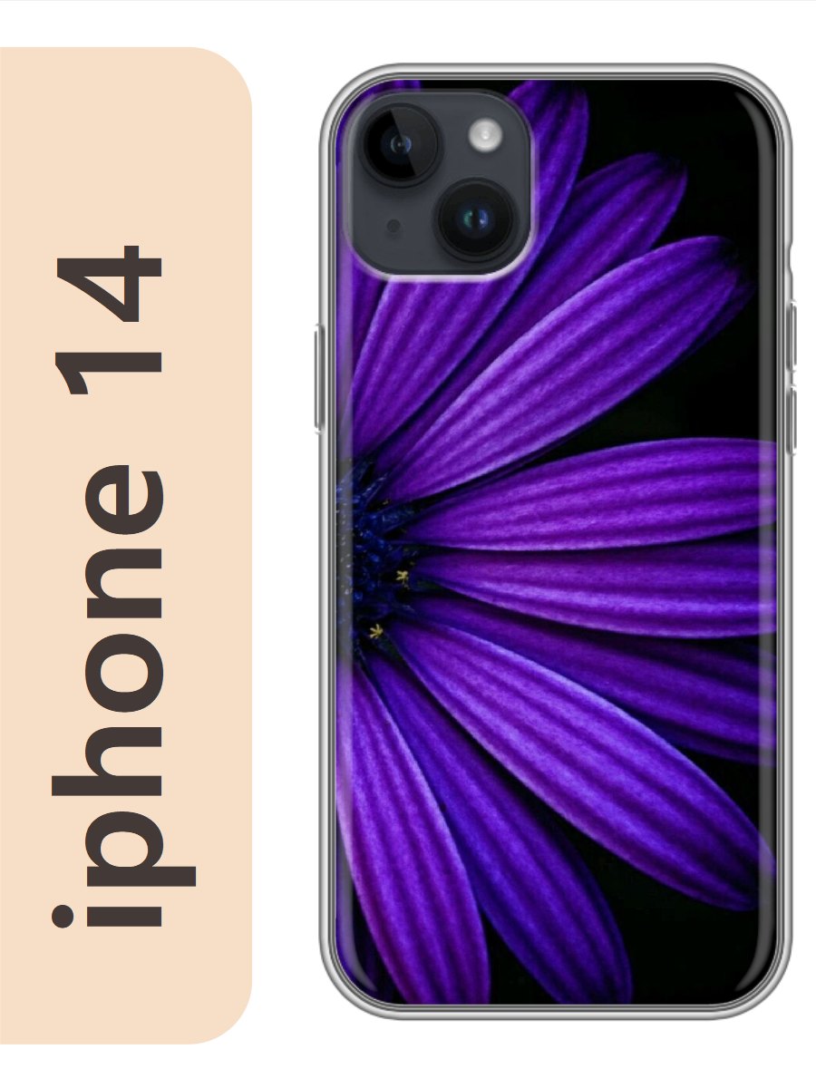 

Чехол на Apple Iphone 14 цветок 256, Прозрачный, Iph14flws