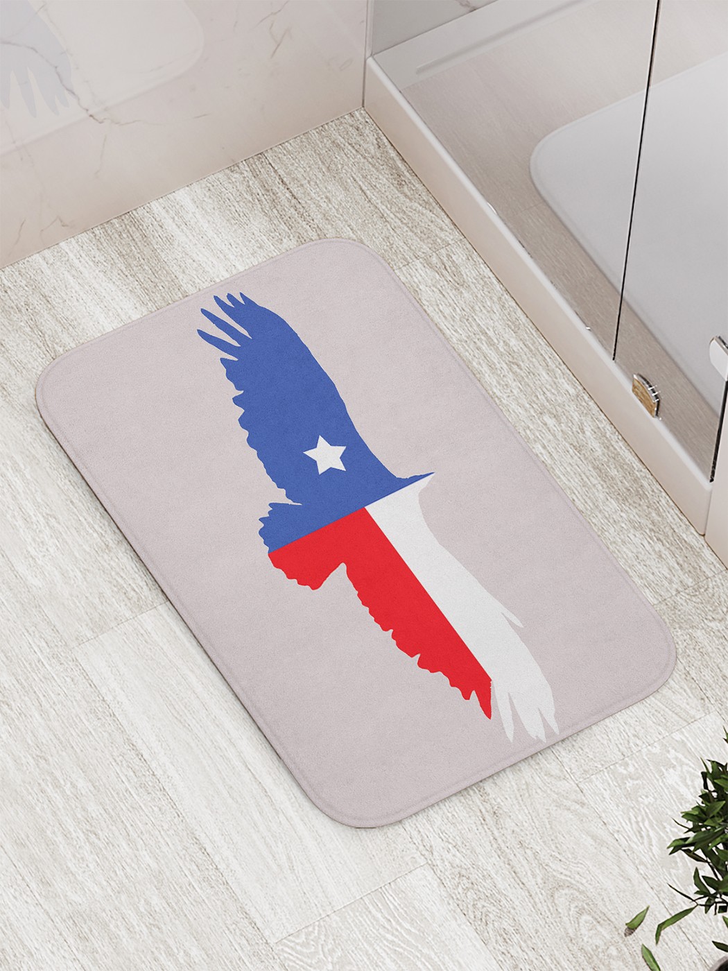 

bath_63077 Коврик противоскользящий для ванной, сауны, бассейна, 77х52 см