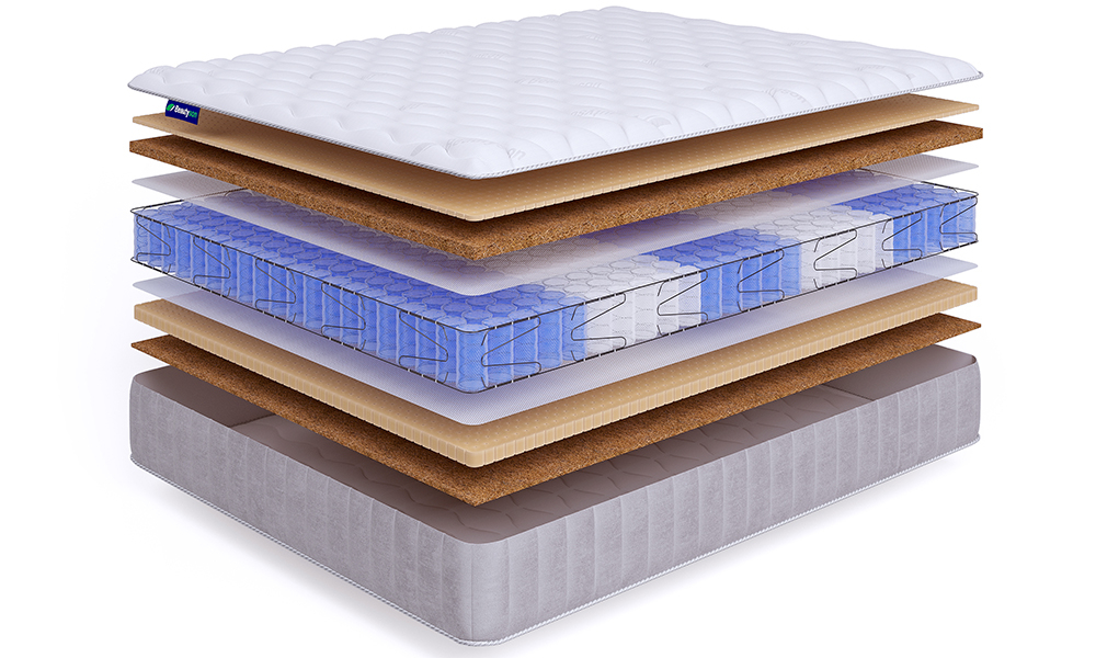 

Матрас Beautyson Hit Optima TFK+ Lux 200х190, Бежевый;белый;серый;серебристый, Hit Optima TFK+ Lux