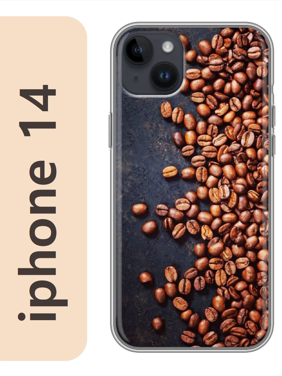

Чехол на Apple Iphone 14 кофе 221, Прозрачный, Iph14rzne