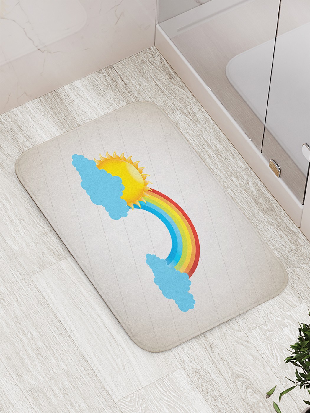 

bath_63046 Коврик противоскользящий для ванной, сауны, бассейна, 77х52 см