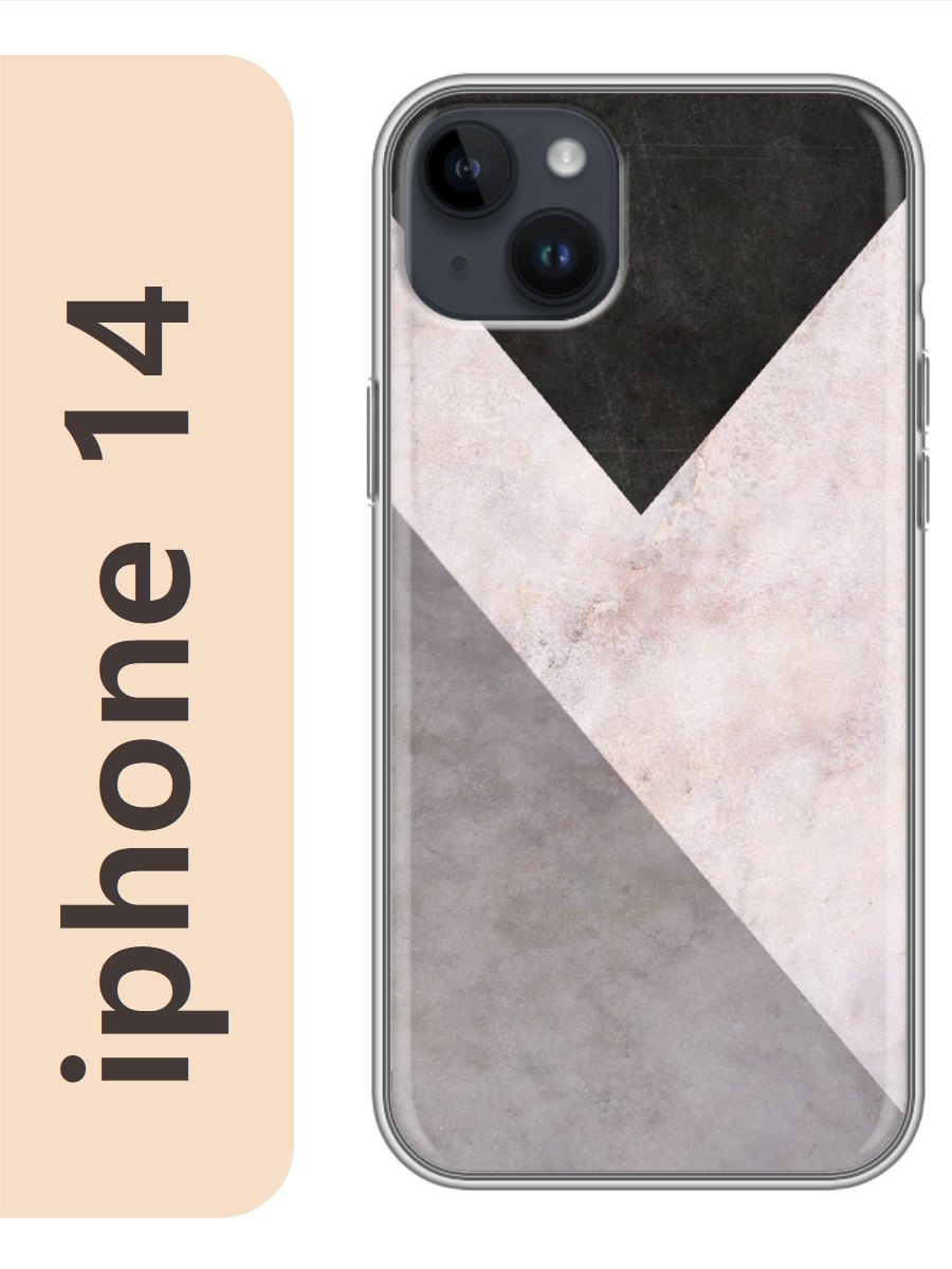 

Чехол на Apple Iphone 14 фон геометрический 199, Прозрачный, Iph14fone
