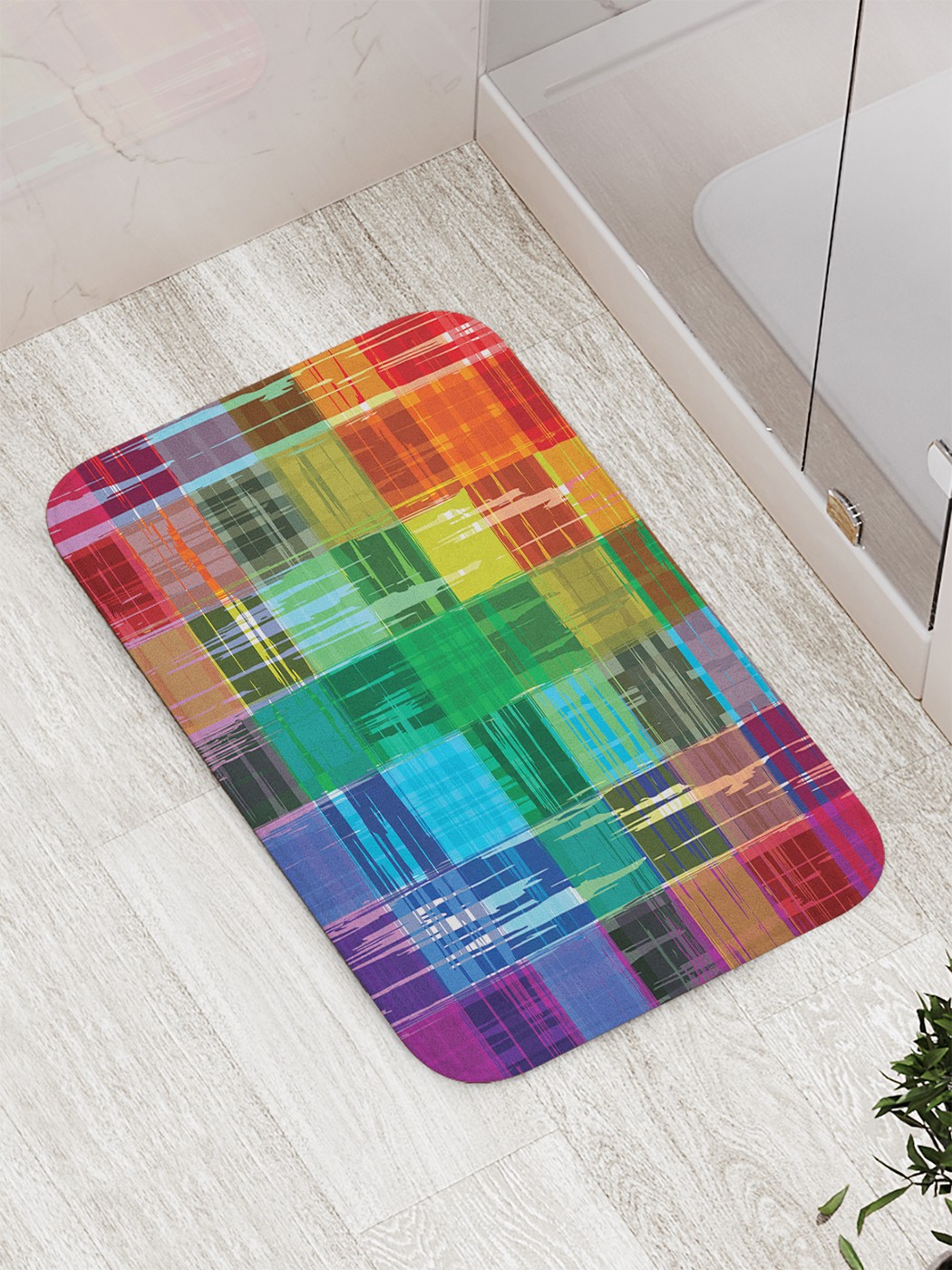

bath_63034 Коврик противоскользящий для ванной, сауны, бассейна, 77х52 см