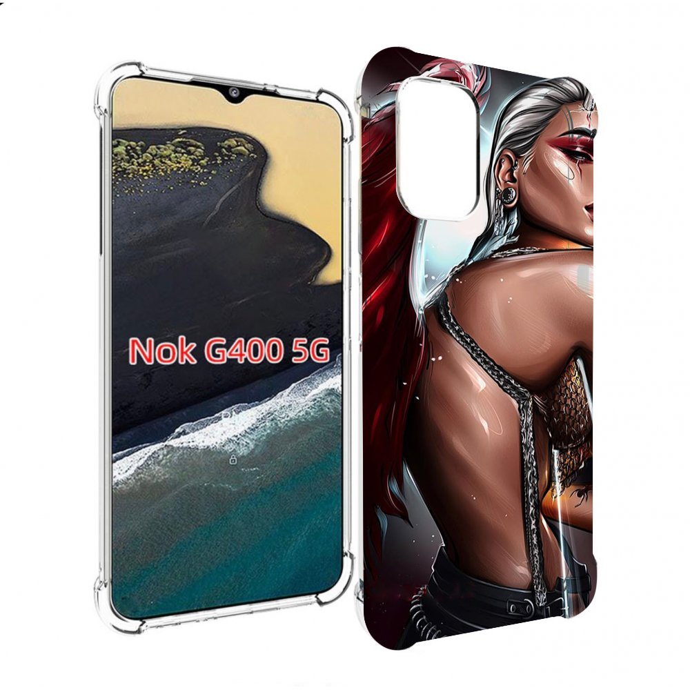 

Чехол MyPads девушка-с-крыльями женский для Nokia G400 5G, Прозрачный, Tocco