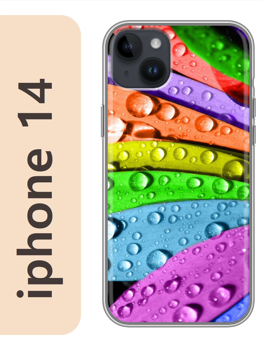 

Чехол на Apple Iphone 14 цветы лепестки 091, Прозрачный, Iph14rzne