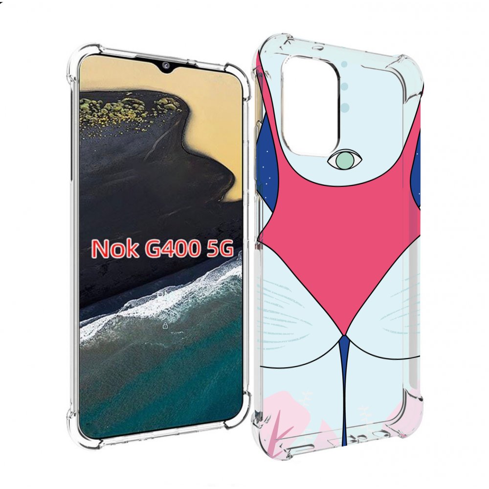 

Чехол MyPads девушка-с-глазом-на-спине для Nokia G400 5G, Прозрачный, Tocco