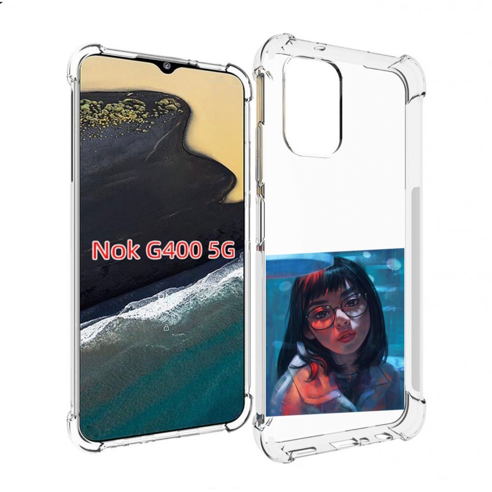 

Чехол MyPads девушка-под-красным-светом для Nokia G400 5G, Прозрачный, Tocco