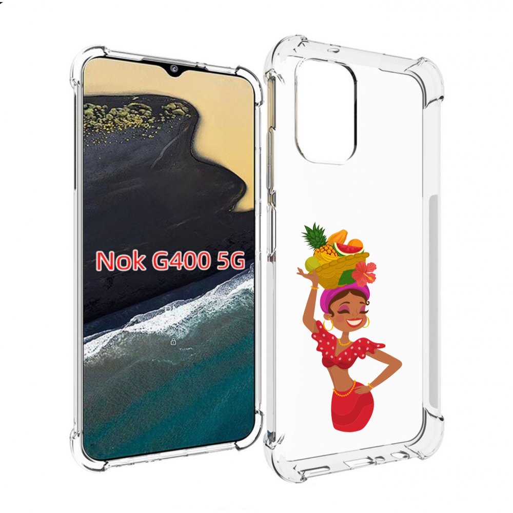 

Чехол MyPads девушка-мулатка для Nokia G400 5G, Прозрачный, Tocco