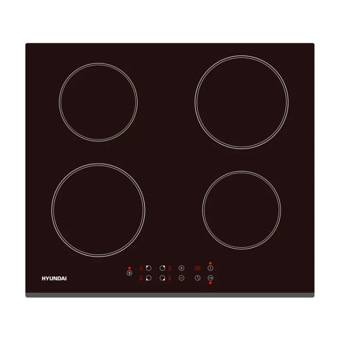 Встраиваемая варочная панель индукционная HYUNDAI HHI 6740 BG черный
