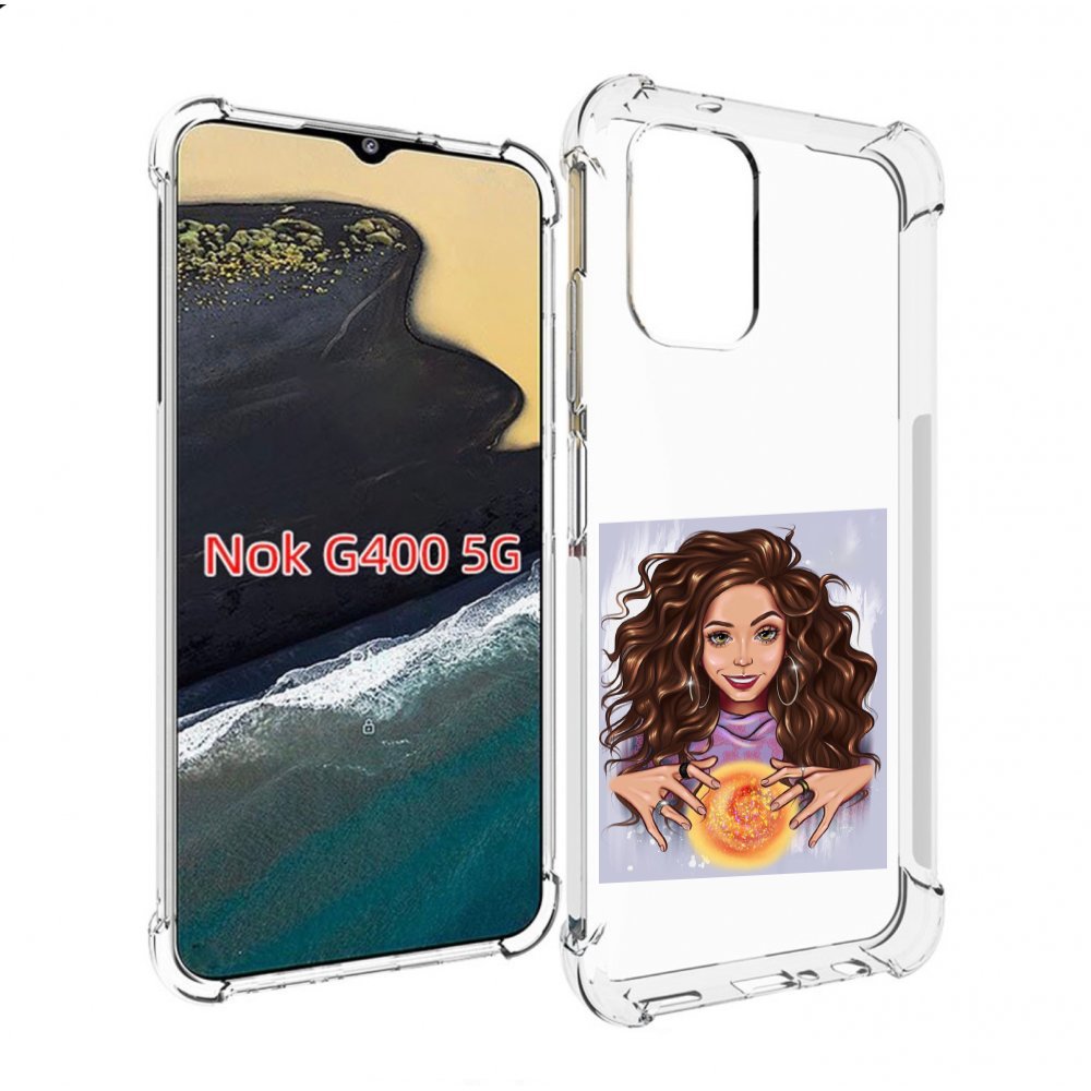 

Чехол MyPads девушка-волшебница для Nokia G400 5G, Прозрачный, Tocco