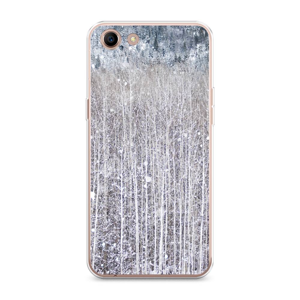 

Чехол для Oppo A83 "Снежный лес", Бежевый;серый;белый, 250150-5