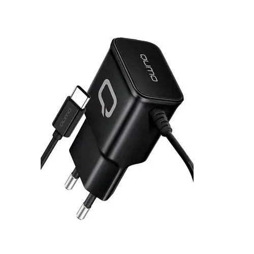 Сетевое зарядное устройство Qumo Charger 0025 220В 5В 2,1А Type C Black