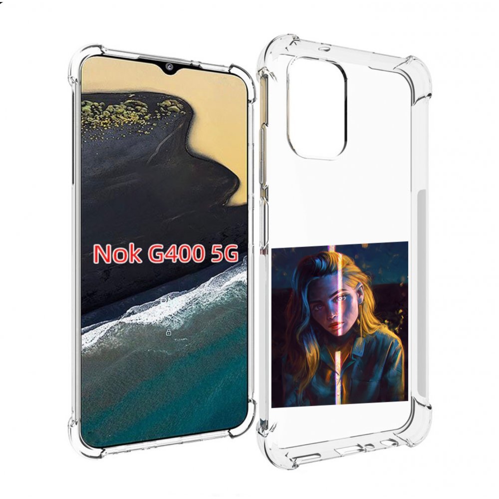 

Чехол MyPads девушка-в-тени для Nokia G400 5G, Прозрачный, Tocco