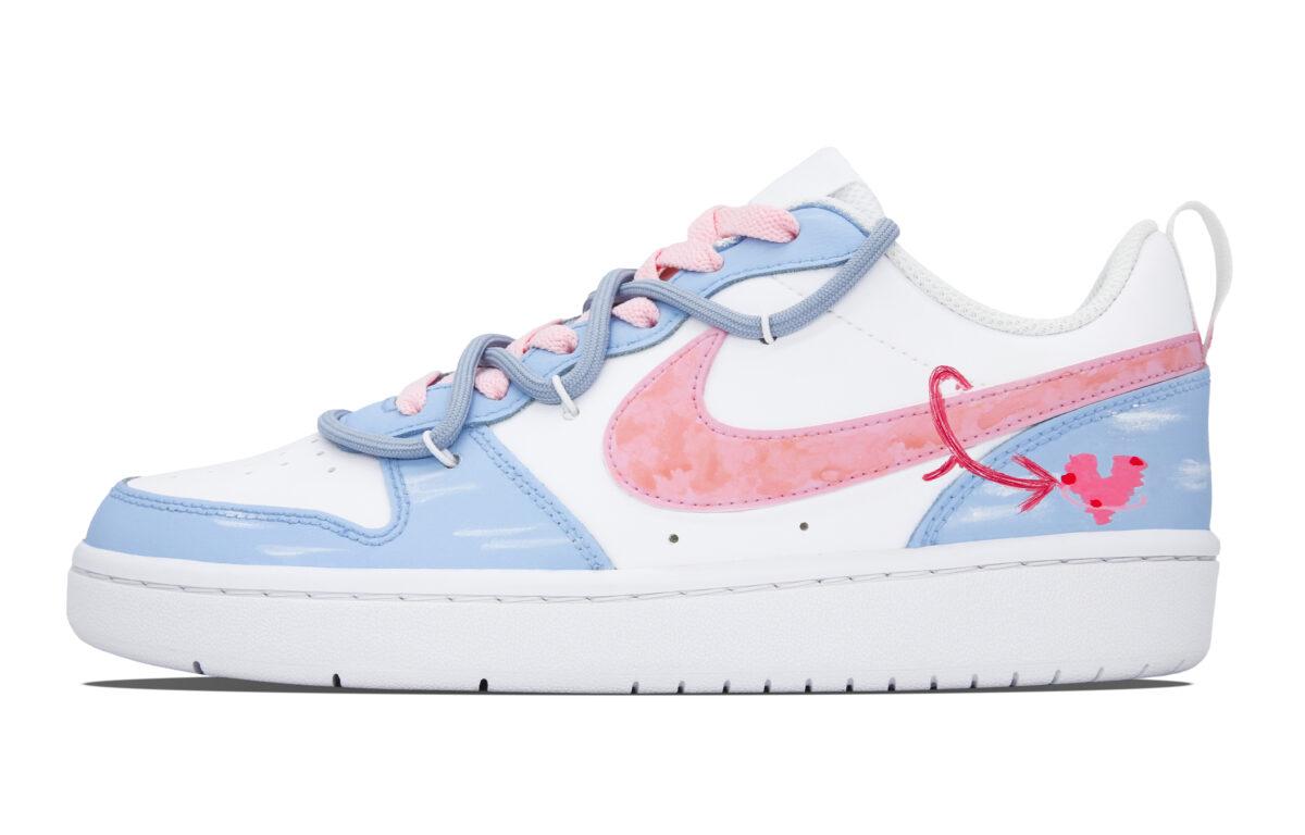 

Кеды унисекс Nike Court Borough GS белые 38.5 EU, Белый, Court Borough GS