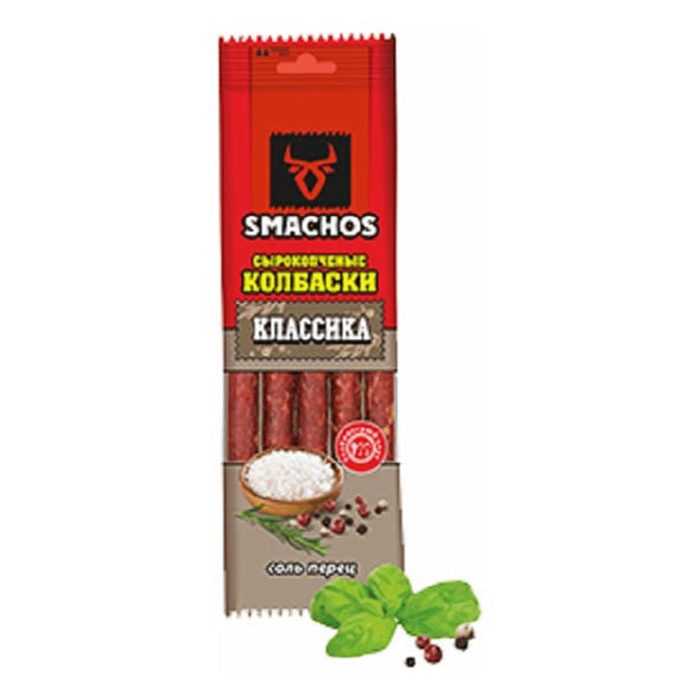 

Колбаски Smachos Классика сырокопченые