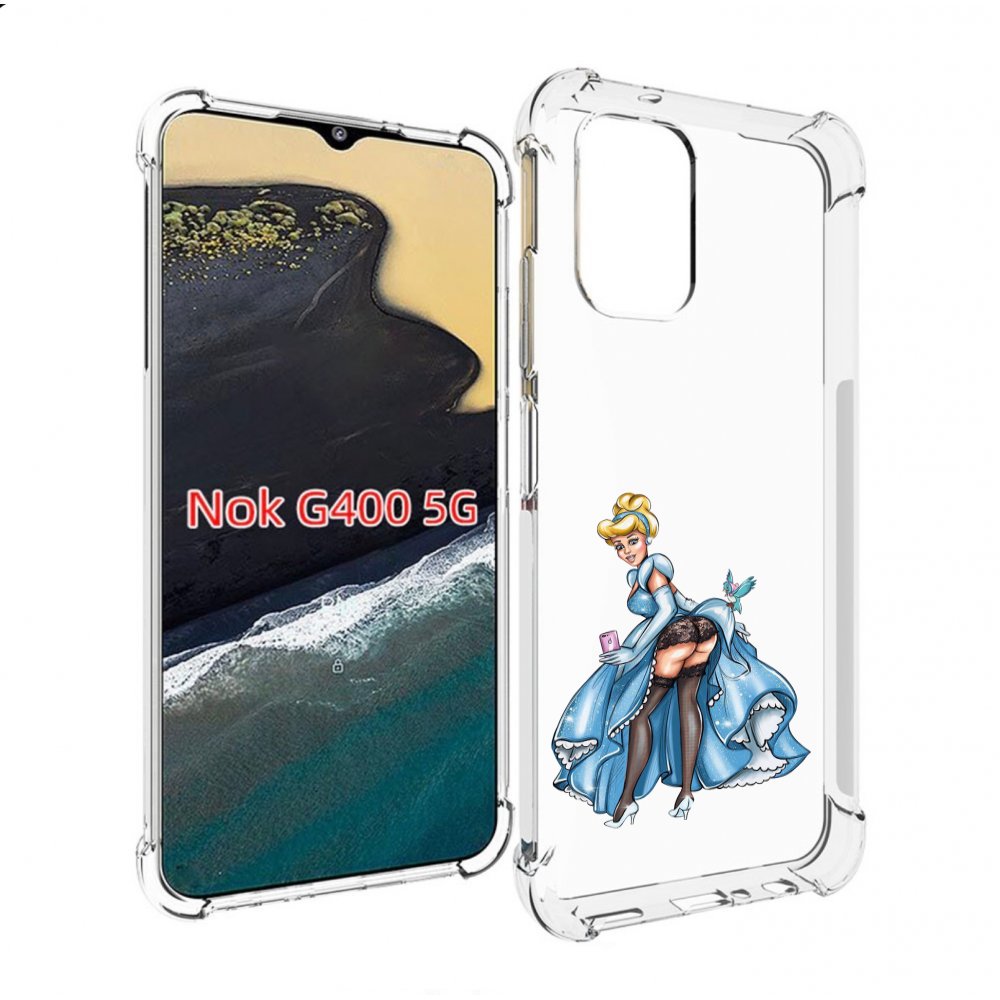 

Чехол MyPads девушка-в-платье-красивая женский для Nokia G400 5G, Прозрачный, Tocco