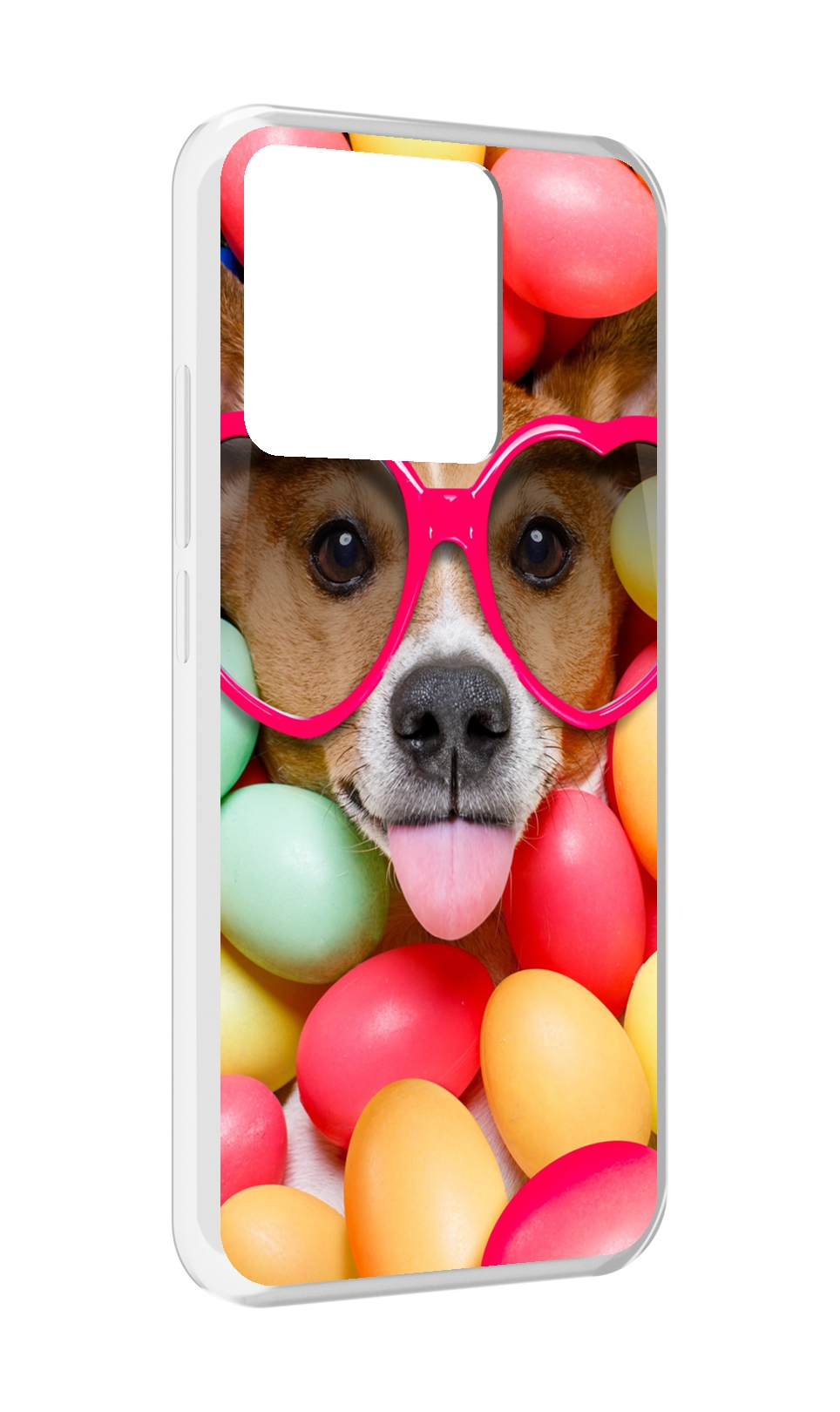 

Чехол MyPads Tocco для Xiaomi Redmi 10A Собака-в-яйцах, Прозрачный, Tocco
