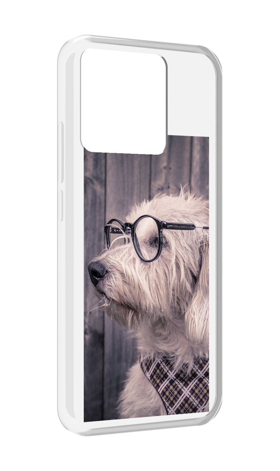 

Чехол MyPads Tocco для Xiaomi Redmi 10A Собака-в-очках, Прозрачный, Tocco