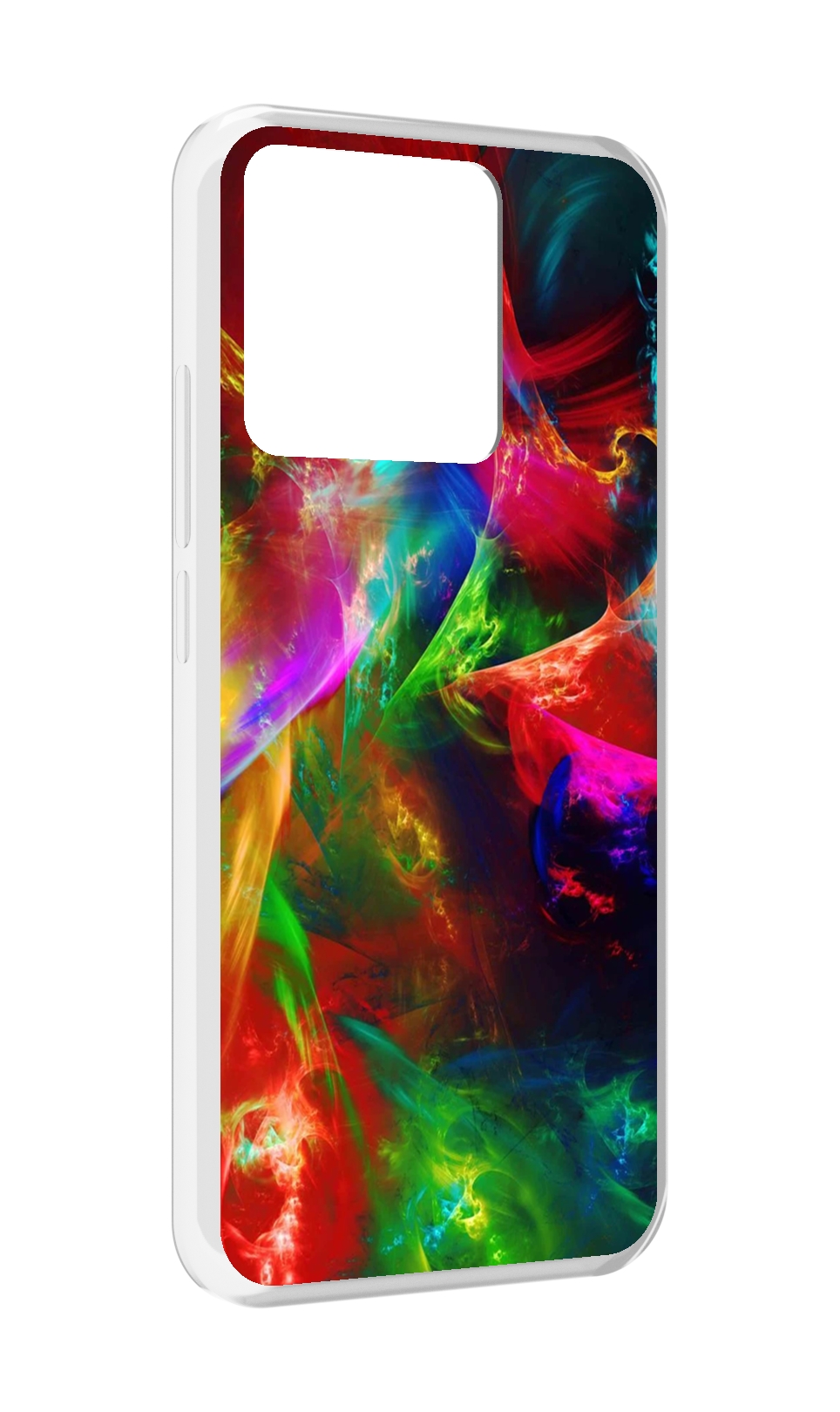 

Чехол MyPads Tocco для Xiaomi Redmi 10A Сияние-красок, Прозрачный, Tocco
