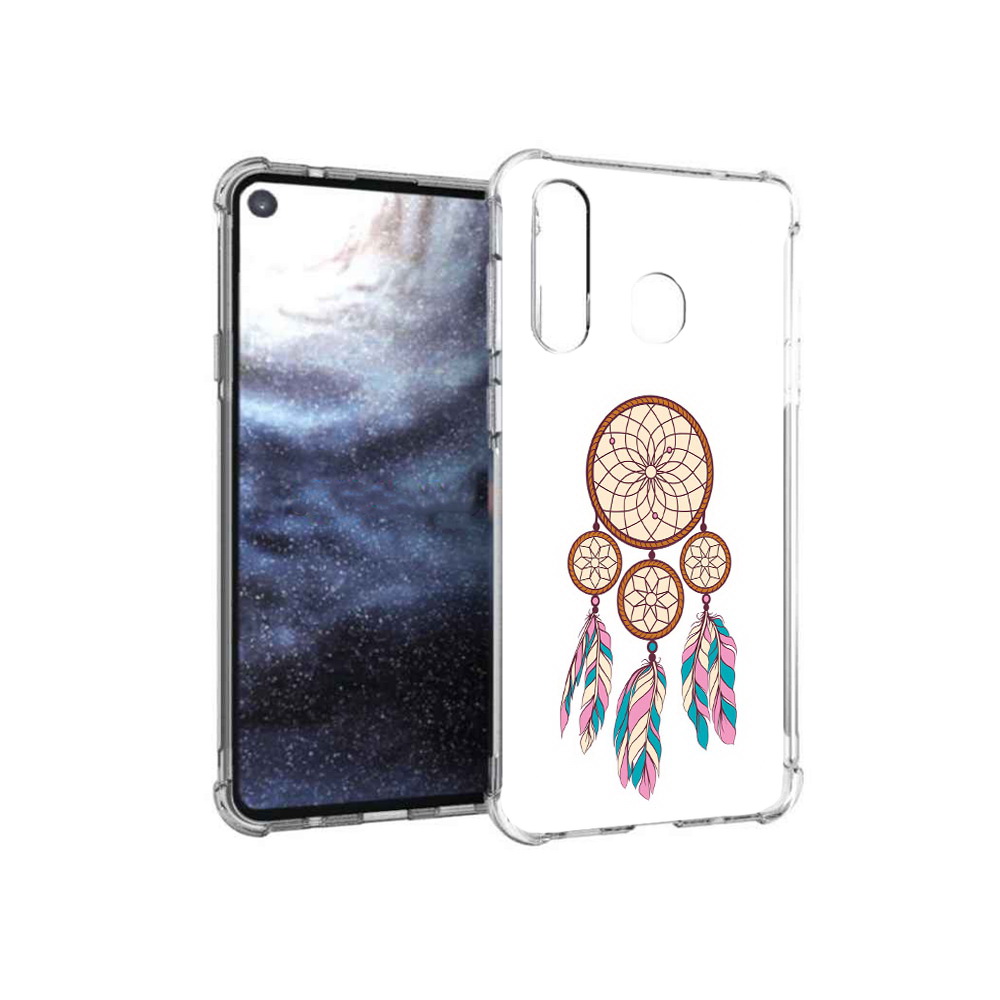 

Чехол MyPads Tocco для Samsung Galaxy A8s ловец снов бежевый (PT124633.501.442), Прозрачный, Tocco