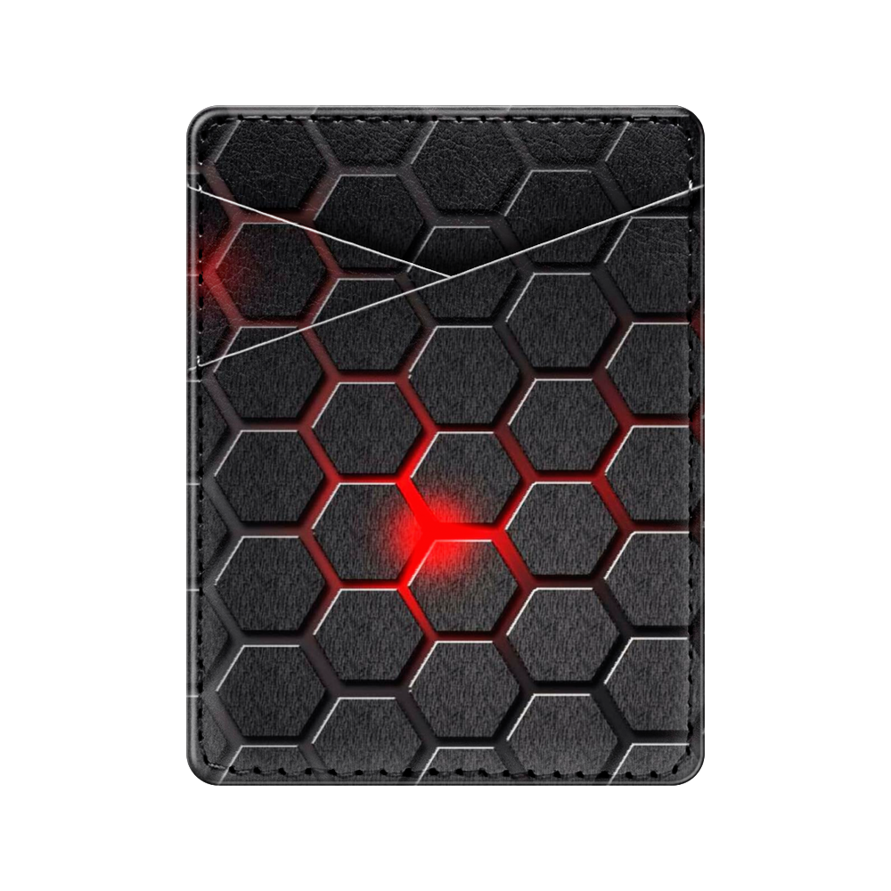 

Картхолдер унисекс Case Place KSHL-3 Соты, Красный;черный, KSHL-3