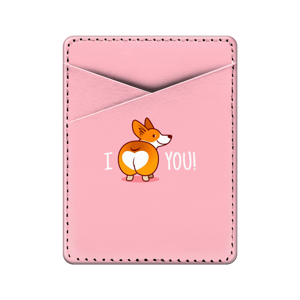 

Картхолдер унисекс Case Place KSHL-1 Корги I love you, Розовый;коричневый;белый, KSHL-1