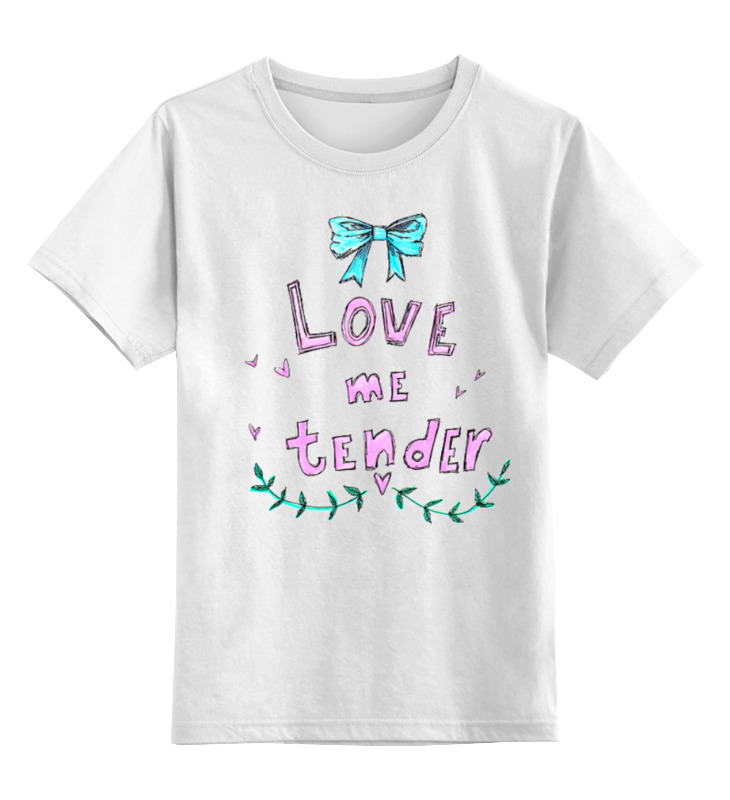 

Детская футболка Printio Love me tender цв.белый р.116, 0000000735868