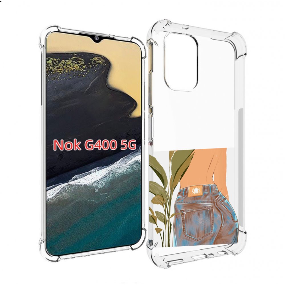 

Чехол MyPads девушка-в-джинсах для Nokia G400 5G, Прозрачный, Tocco
