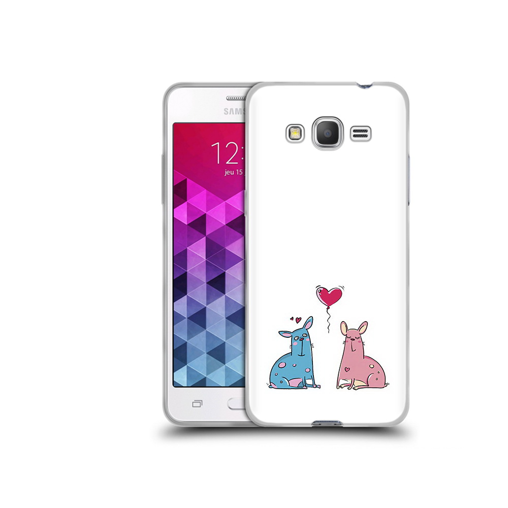 

Чехол MyPads Tocco для Samsung Galaxy Grand Prime Лама любовь, Прозрачный, Tocco