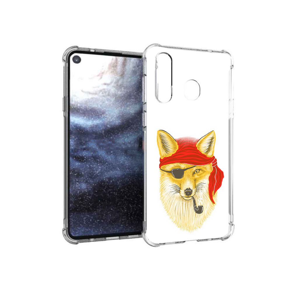 

Чехол MyPads Tocco для Samsung Galaxy A8s лиса-пират (PT124633.501.440), Прозрачный, Tocco