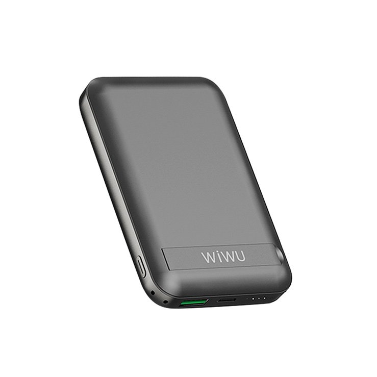 Внешний аккумулятор WiWU Snap Cube Magnetic Wireless Charger Power Bank 10000mAh Black