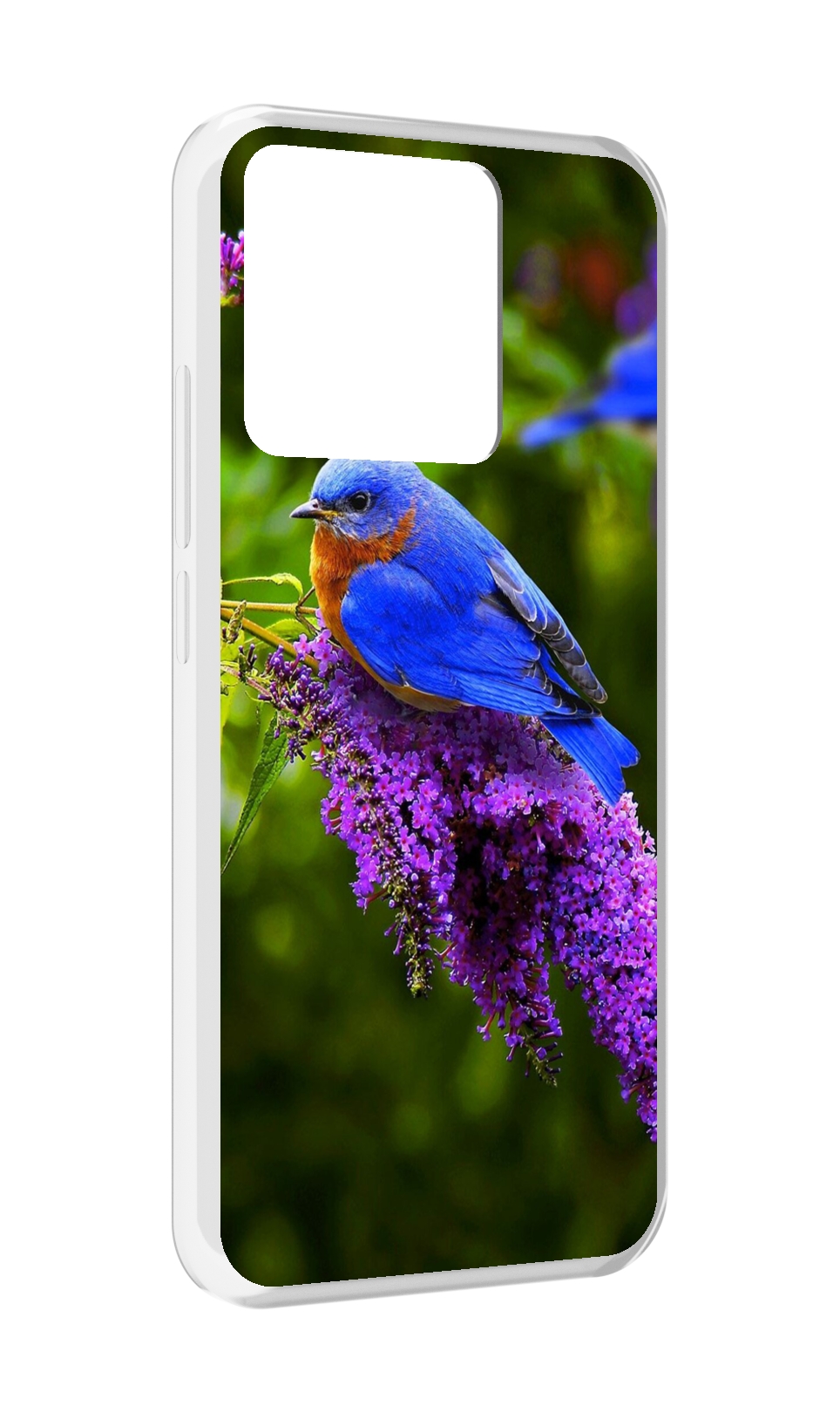 

Чехол MyPads Tocco для Xiaomi Redmi 10A Птица-сиреневая, Прозрачный, Tocco
