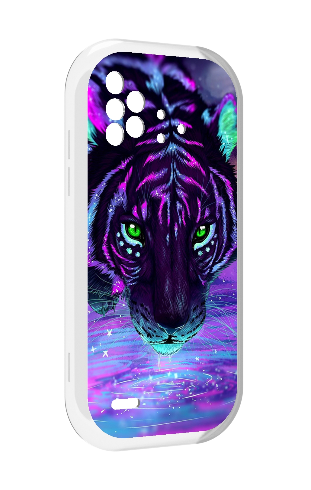 

Чехол MyPads Тигр-неон для UMIDIGI Bison X10 / X10 Pro, Прозрачный, Tocco