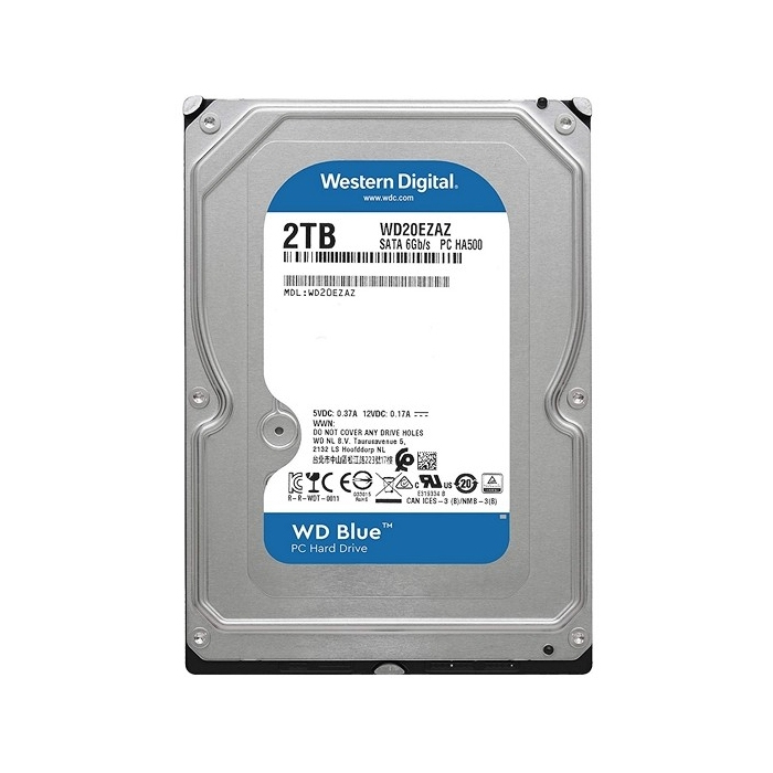 фото Внутренний жесткий диск western digital wd blue 2tb (wd20ezaz)