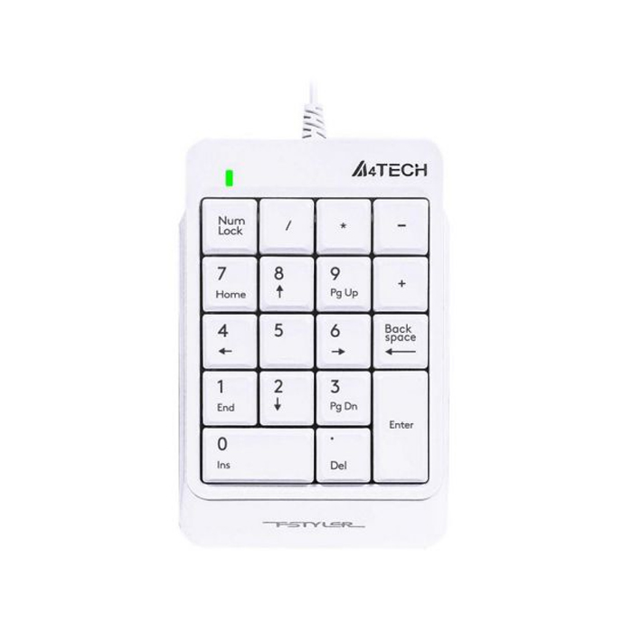 Проводной цифровой блок A4Tech Fstyler FK13P White (FK13P USB (WHITE))